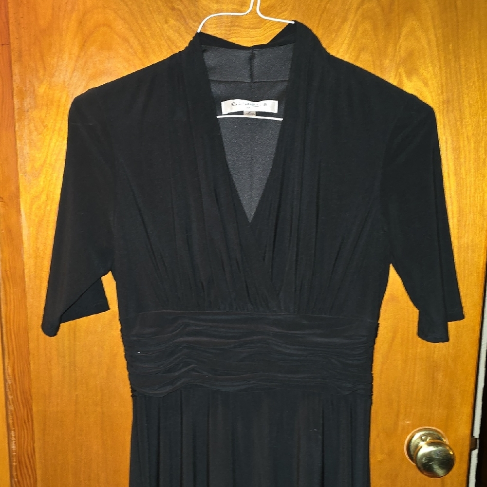 Evan Picone Black Long Sleeve Dress